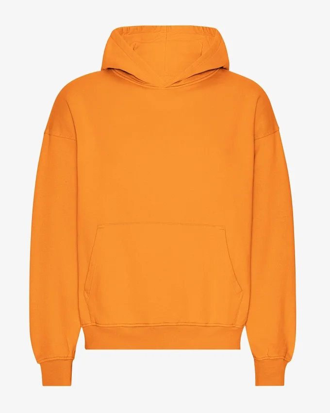 Bio-Oversize-Kapuzenpullover – Sonniges Orange