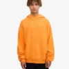 Bio-Oversize-Kapuzenpullover – Sonniges Orange