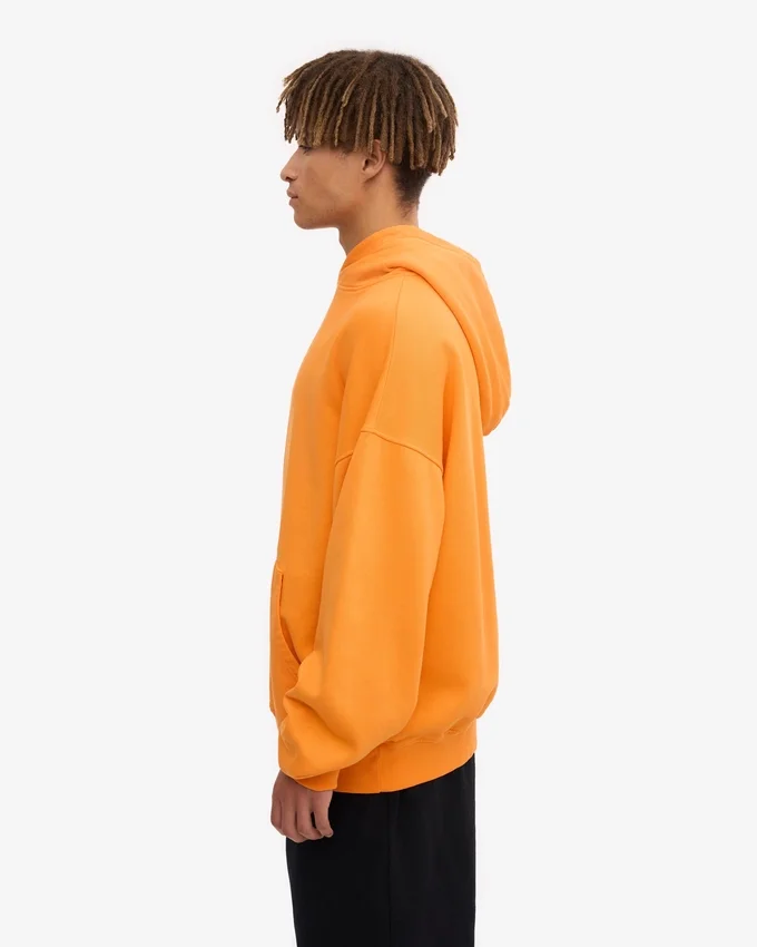 Bio-Oversize-Kapuzenpullover – Sonniges Orange