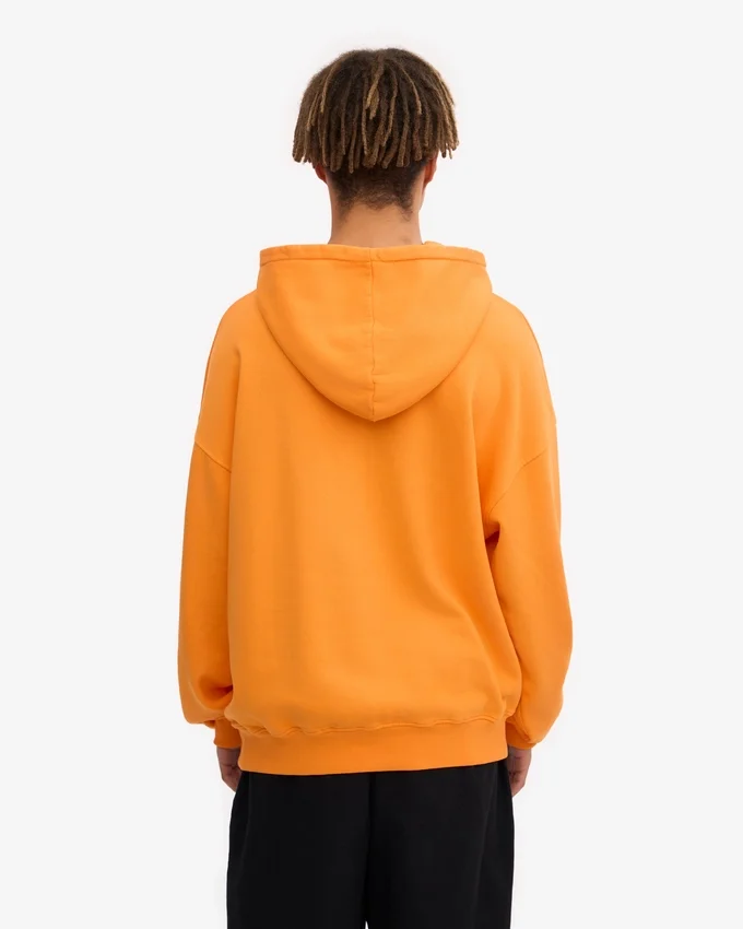 Bio-Oversize-Kapuzenpullover – Sonniges Orange