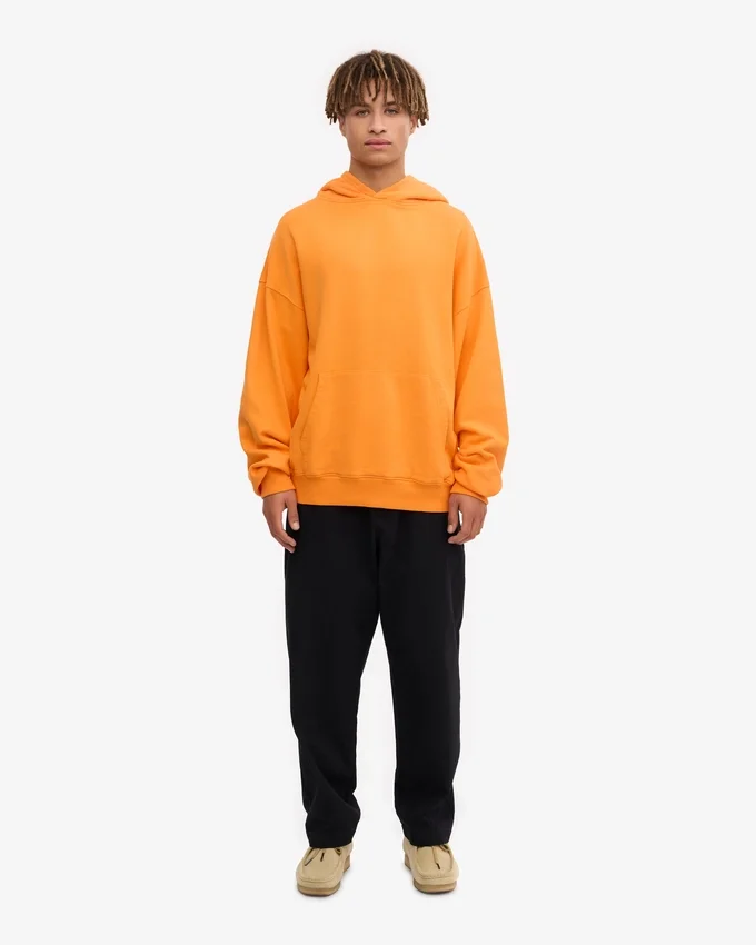 Bio-Oversize-Kapuzenpullover – Sonniges Orange