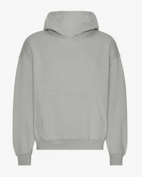 Bio-Oversize-Kapuzenpullover – Stahlblau