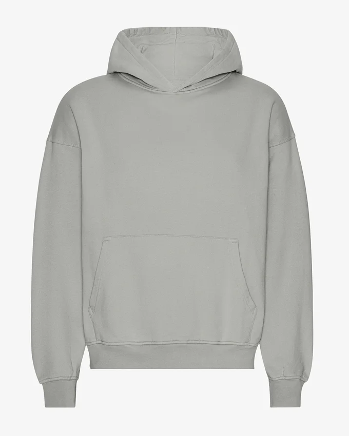 Bio-Oversize-Kapuzenpullover – Stahlblau