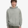 Bio-Oversize-Kapuzenpullover – Stahlblau