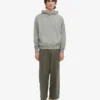 Bio-Oversize-Kapuzenpullover – Stahlblau