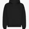 Bio-Oversize-Kapuzenpullover – Tiefschwarz
