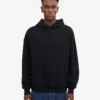 Bio-Oversize-Kapuzenpullover – Tiefschwarz