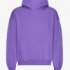 Bio-Oversize-Kapuzenpullover – Ultraviolett