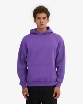 Bio-Oversize-Kapuzenpullover – Ultraviolett