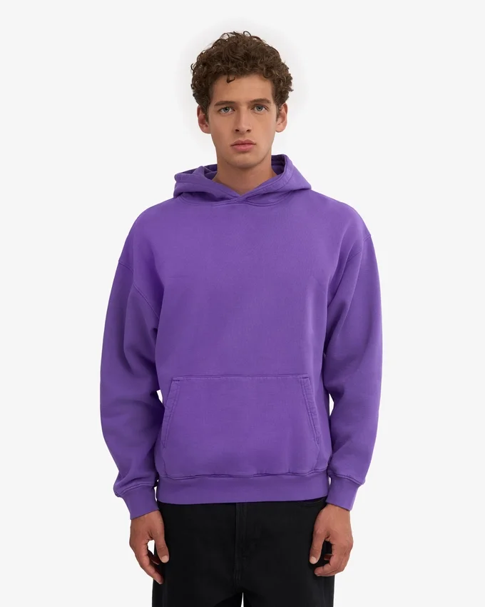Bio-Oversize-Kapuzenpullover – Ultraviolett