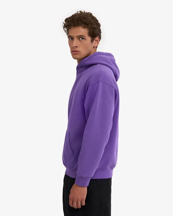 Bio-Oversize-Kapuzenpullover – Ultraviolett