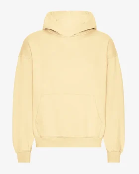 Bio-Oversize-Kapuzenpullover – Zartgelb