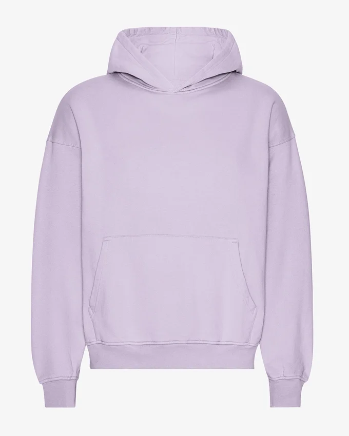 Bio-Oversize-Kapuzenpullover – Zartlavendel