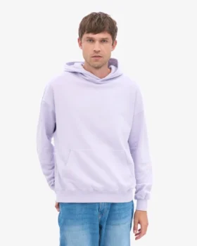 Bio-Oversize-Kapuzenpullover – Zartlavendel
