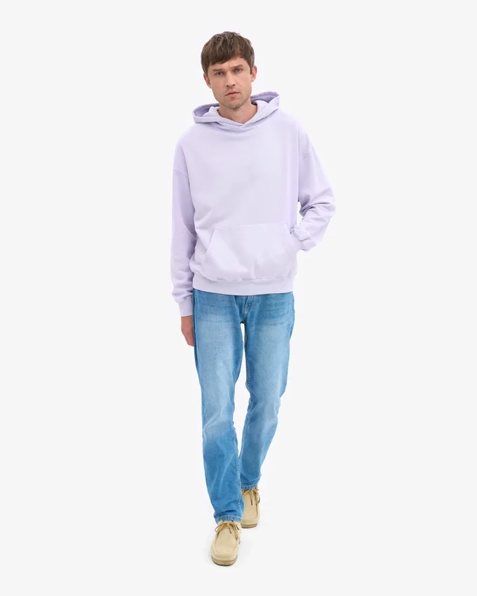 Bio-Oversize-Kapuzenpullover – Zartlavendel