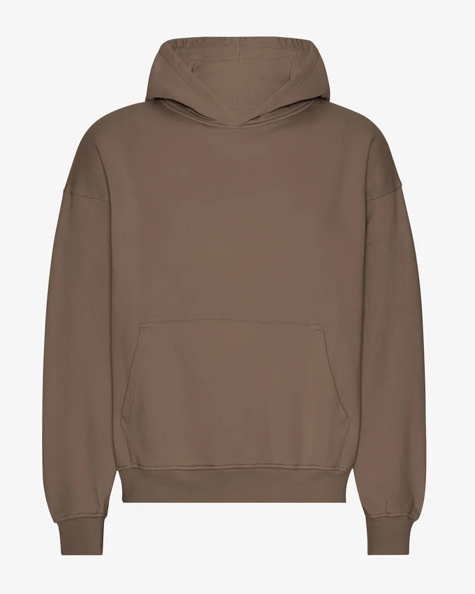 Bio-Oversize-Kapuzenpullover – Zedernbraun