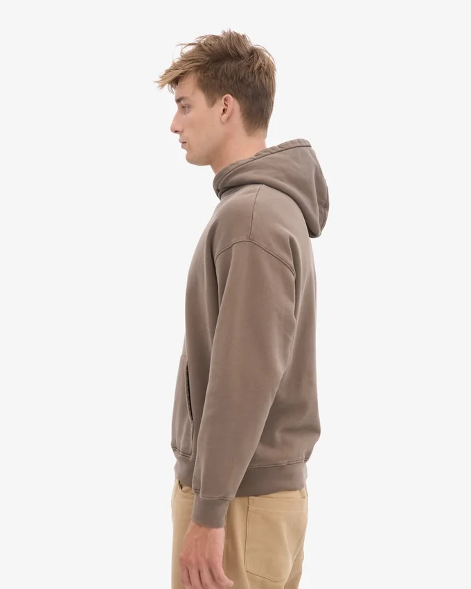 Bio-Oversize-Kapuzenpullover – Zedernbraun