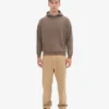 Bio-Oversize-Kapuzenpullover – Zedernbraun