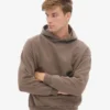 Bio-Oversize-Kapuzenpullover – Zedernbraun