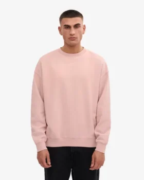 Bio-Oversize-Pullover – Blassrosa