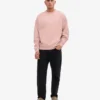 Bio-Oversize-Pullover – Blassrosa