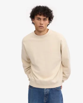 Bio-Oversize-Pullover – Elfenbeinweiß