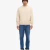 Bio-Oversize-Pullover – Elfenbeinweiß
