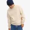 Bio-Oversize-Pullover – Elfenbeinweiß