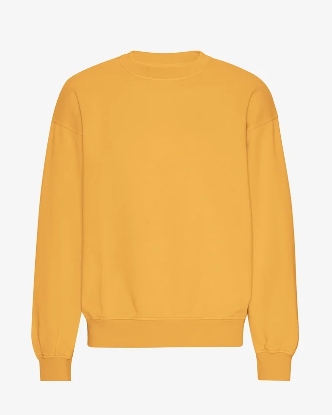 Bio-Oversize-Pullover – gebranntes Gelb