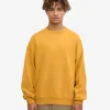 Bio-Oversize-Pullover – gebranntes Gelb