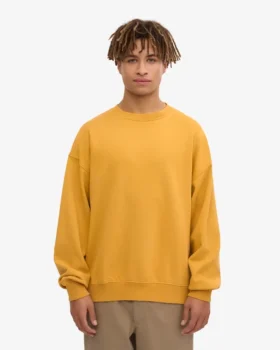 Bio-Oversize-Pullover – gebranntes Gelb