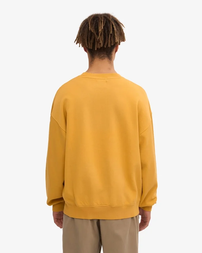 Bio-Oversize-Pullover – gebranntes Gelb