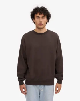 Bio-Oversize-Pullover – Kaffeebraun