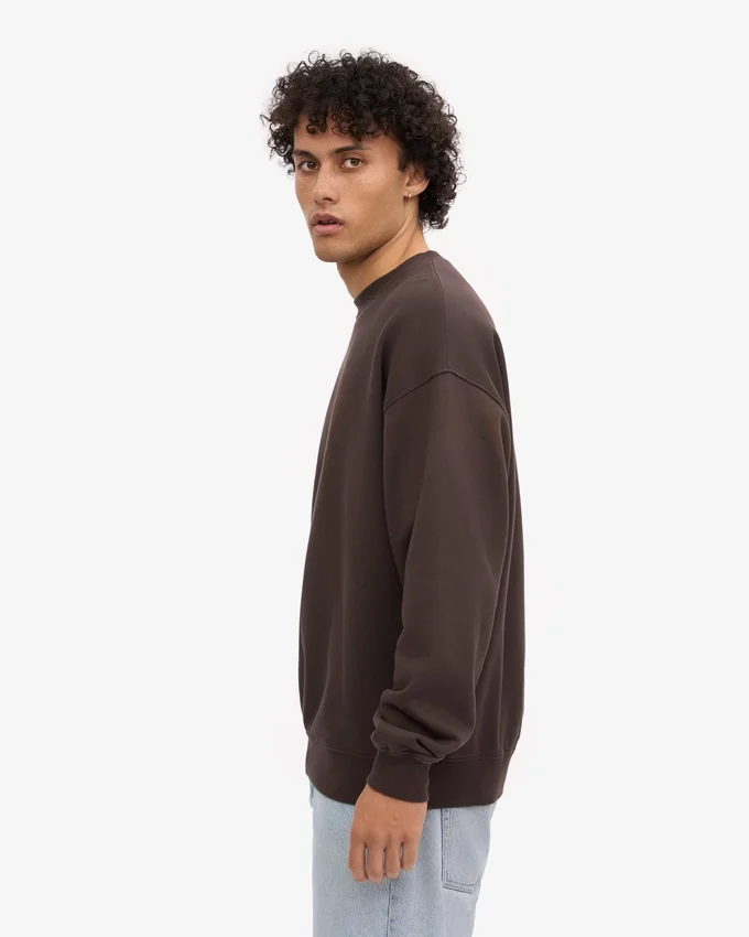 Bio-Oversize-Pullover – Kaffeebraun