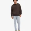 Bio-Oversize-Pullover – Kaffeebraun