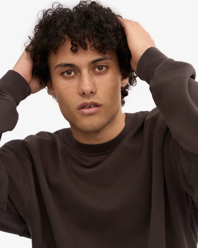 Bio-Oversize-Pullover – Kaffeebraun