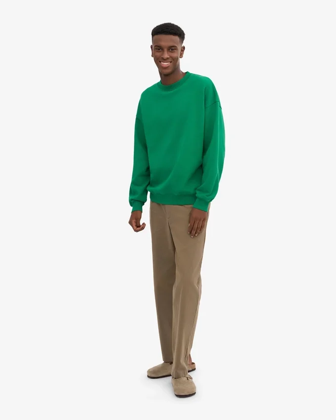 Bio-Oversize-Pullover – Kellygrün