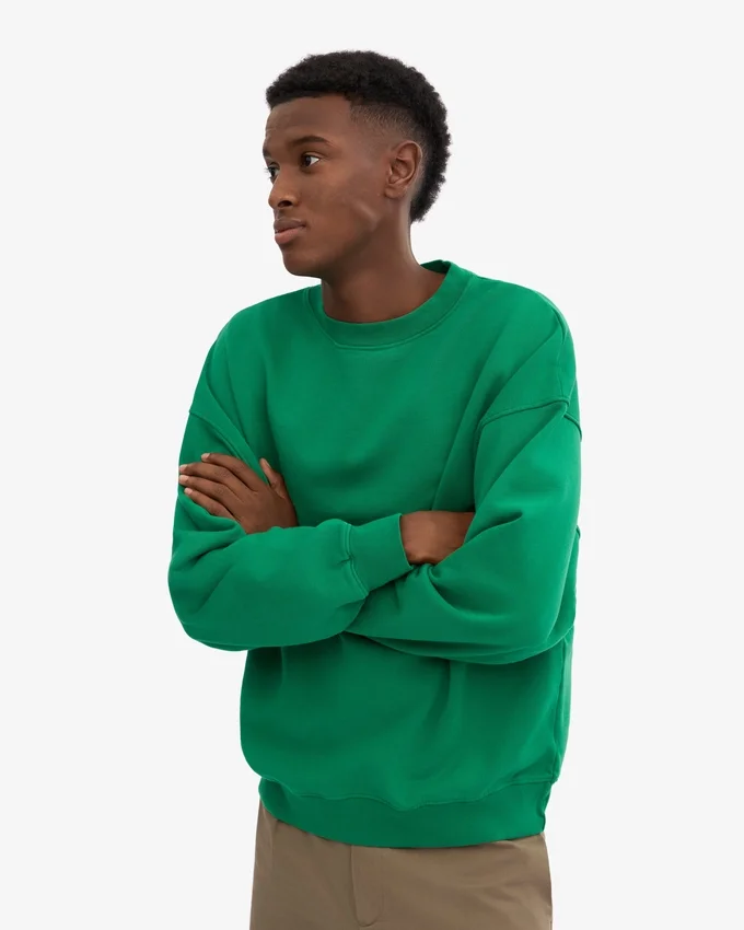 Bio-Oversize-Pullover – Kellygrün