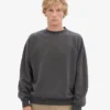 Bio-Oversize-Pullover – Lavagrau