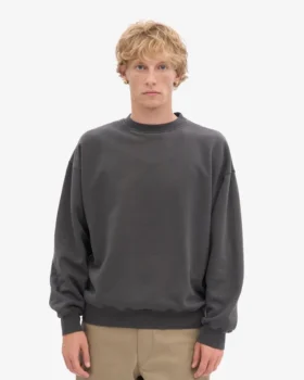 Bio-Oversize-Pullover – Lavagrau