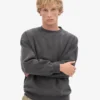 Bio-Oversize-Pullover – Lavagrau