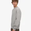 Bio-Oversize-Pullover – Meliert-Grau
