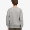Bio-Oversize-Pullover – Meliert-Grau