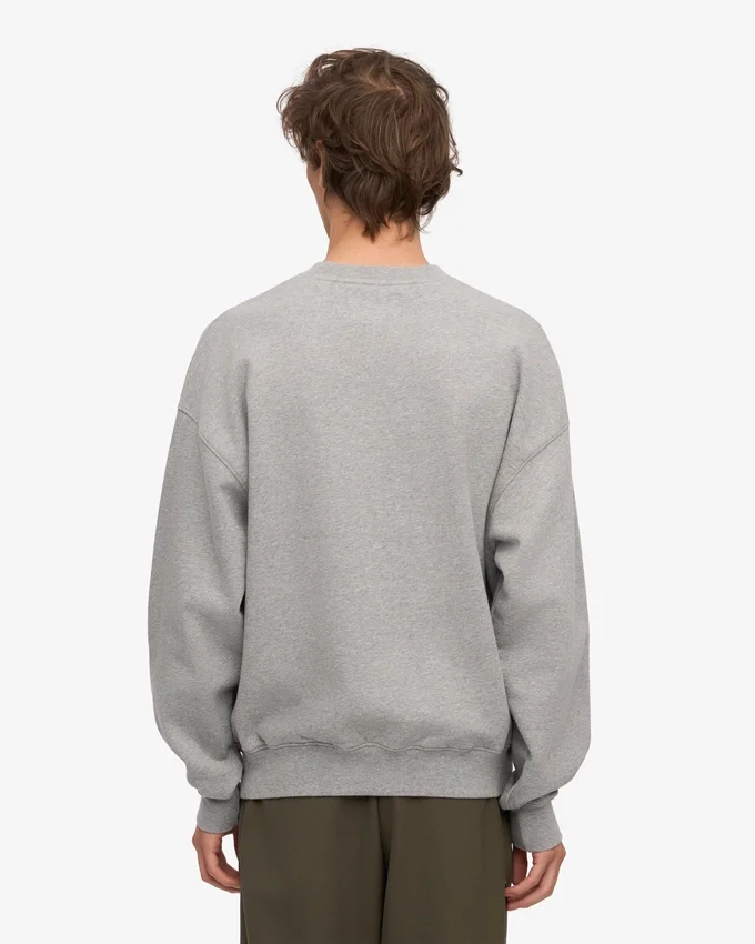 Bio-Oversize-Pullover – Meliert-Grau