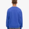 Bio-Oversize-Pullover mit Rundhalsausschnitt – Saphirblau