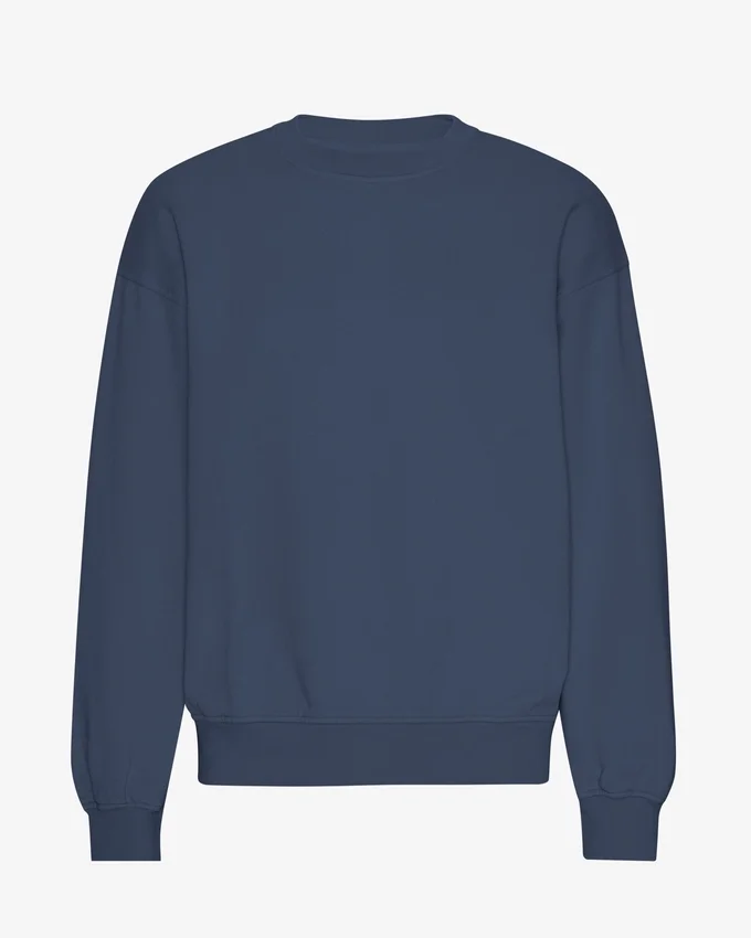 Bio-Oversize-Pullover – Petrolblau