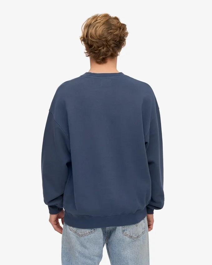 Bio-Oversize-Pullover – Petrolblau