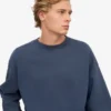 Bio-Oversize-Pullover – Petrolblau