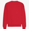 Bio-Oversize-Pullover – Scharlachrot