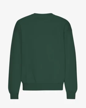 Bio-Oversize-Pullover – Smaragdgrün